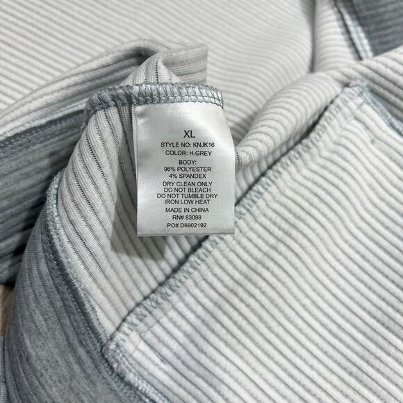 CiSono Classy Women’s Heather Gray Asymmetrical Zip Up Outwear Jacket XL - Picture 11 of 12